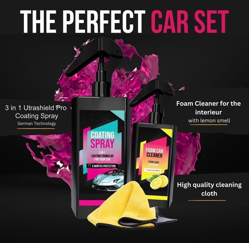 PlatinumShield-X Coating Spray & Foam Cleaner Combo