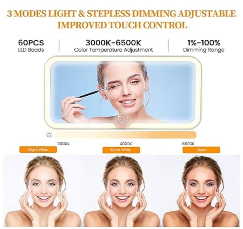 Rechargeable Car Makeup Mirror with LED Lights | š„FLAT 50% SAVINGš„