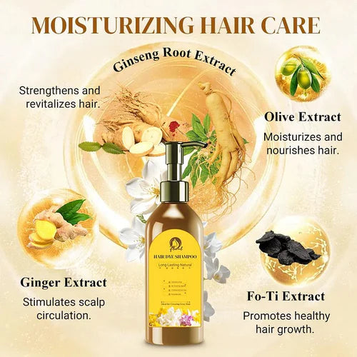 Japanese Long Lasting Natural Hair Dye Shampoo ( Buy 1 Get 1 Free )š„š„